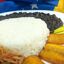 Pabellón Criollo (Porotos carne arroz y plátanos)